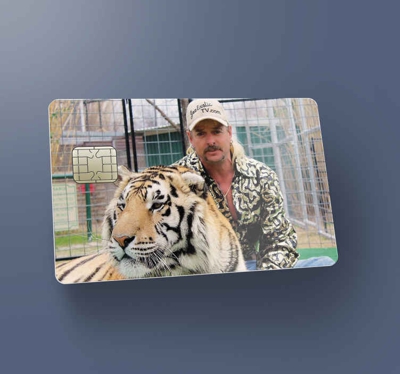 Sticker pour carte bancaire Tiger King