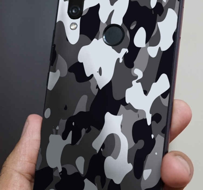 Sticker huawei camouflage noir
