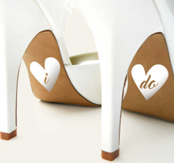 Sticker chaussure "I do" características