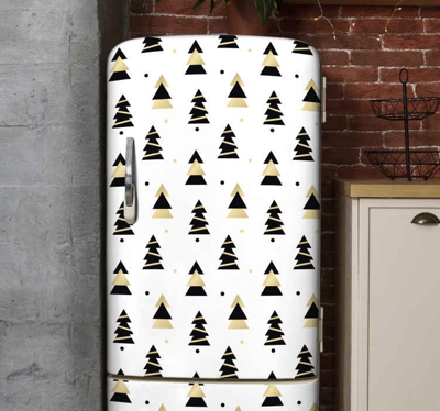 Sticker Frigo Modèle d'arbre élégant de noël