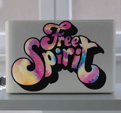 Sticker PC Esprit libre avec des couleurs