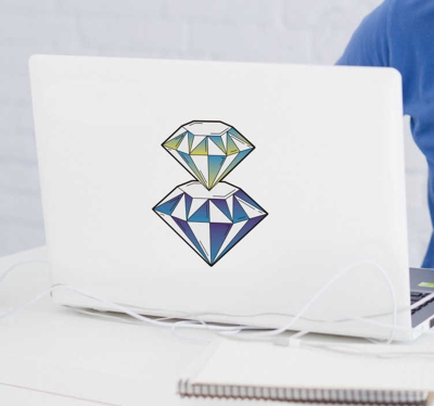Sticker pc Diamants