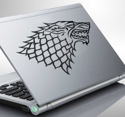 Sticker ordinateur emblème stark loup características
