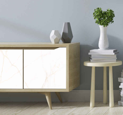 Sticker Deco Meuble Marbre blanc élégant en oferta
