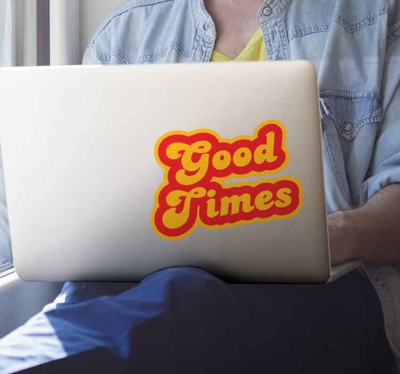 Sticker PC Bon temps vintage