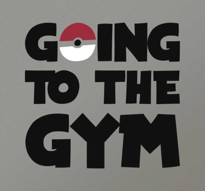 Sticker going to the gym