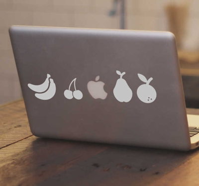 Stickers Dessin Variété Fruit pour Mac