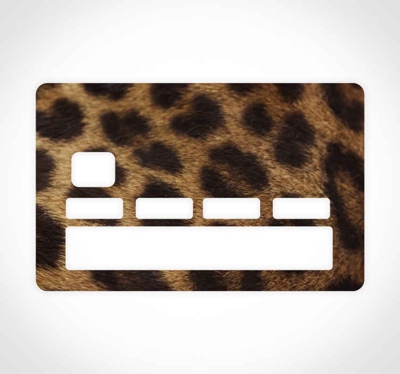 Autocollant de carte de crédit animal sauvage