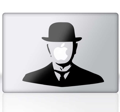 Sticker mac apple Magritte