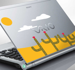 Sticker pc portable desert cactus precio