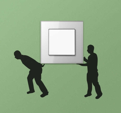Sticker interrupteur déménageurs