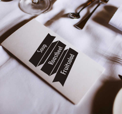 Sticker banderole menu de mariage en oferta