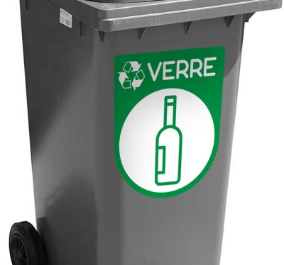 Stickers Dessin Recyclage Verre