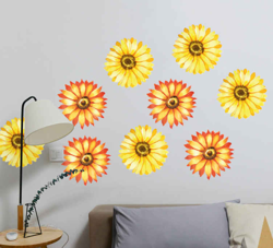 Sticker Mural Fleur Pack de tournesols precio
