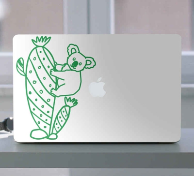 Sticker PC Cactus et koalas