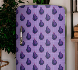 Sticker pour Frigo Style de griffonnage de fruits poire violette características