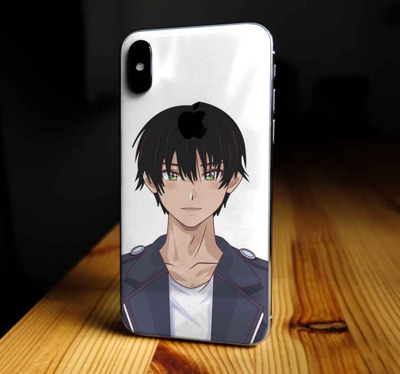 Sticker iphone personnage mystérieux anime