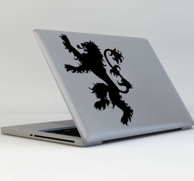 Sticker emblème lannister lion ordinateur