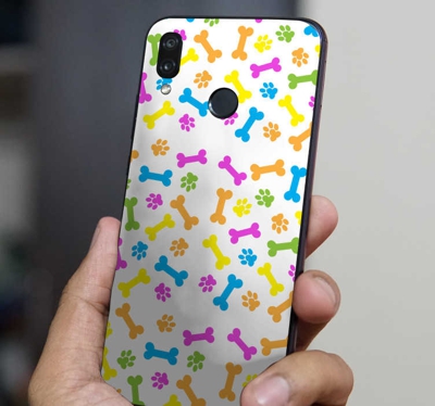 Autocollant téléphone Os colorés (huawei)
