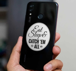 Sticker Texte Personnalisé Attrapez-les tous precio