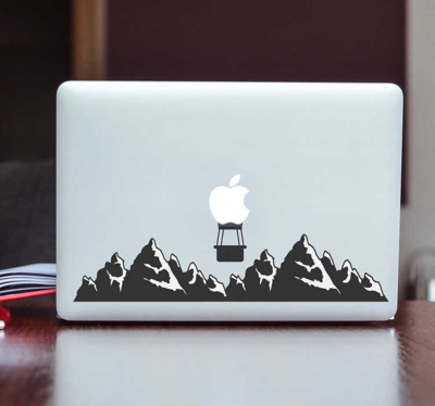 Stickers Dessin montagne macbook
