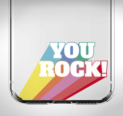Sticker Musique Texte You Rock coloré en oferta