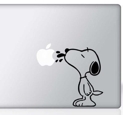 Sticker mac apple Snoopy
