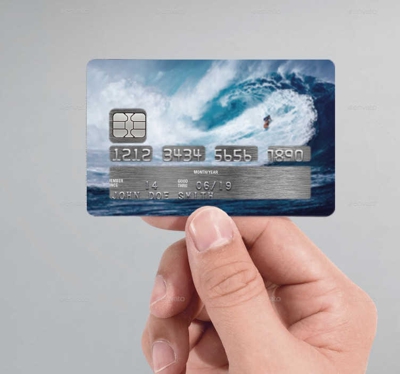 Sticker carte de crédit Surf