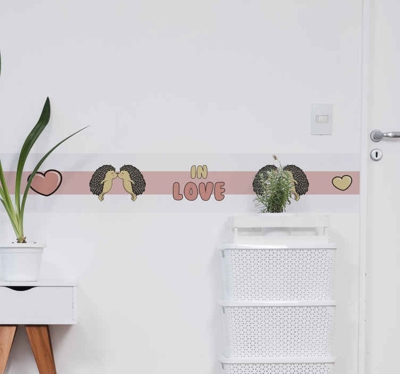 Autocollant Decor Porc-épic amoureux