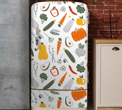 Sticker pour Frigo stickers de collecte de fruits et légumes 4