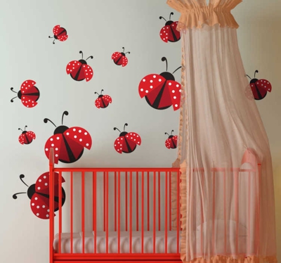 Sticker coccinelles