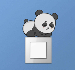 Sticker pour Interrupteur Anime panda endormi en oferta