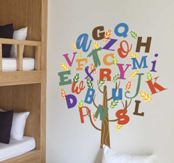 Ver Sticker Maison Arbre Alphabet pour Enfant y sus características Sticker Maison Arbre Alphabet pour Enfant precio