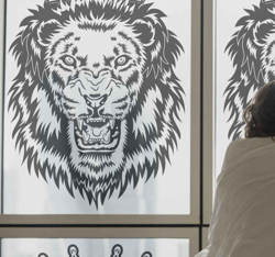 Imagen de Vitrophanie vitrine Roi lion rugissant en colère al mejor precio Vitrophanie vitrine Roi lion rugissant en colère características