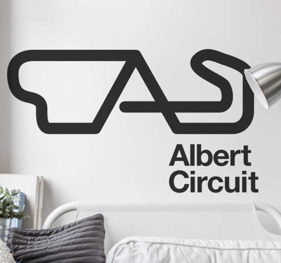 Sticker circuit moto personnalisable