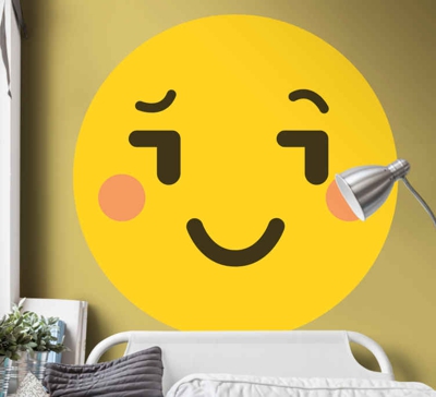 Sticker Mural Personalisé Emoji avec du maquillage