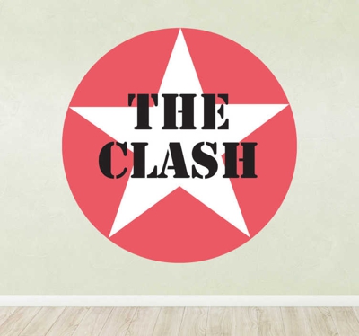 Sticker logo étoile The Clash