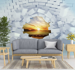 Papier peint mural 3d trompe-l'oeil precio