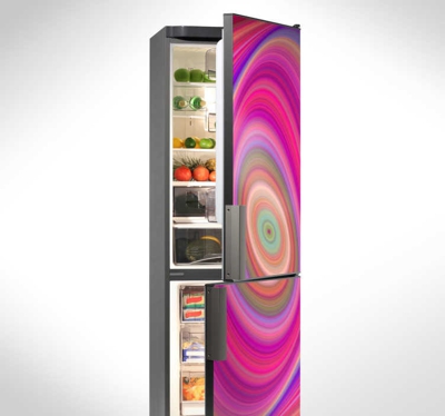 Sticker pour frigo avec effet