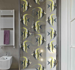Sticker pour Paroi de Douche Poisson ange características