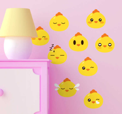 Sticker émoticônes poussins en oferta