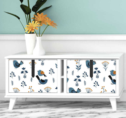 Sticker Chambre Enfant feuilles et oiseaux en oferta