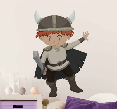 Autocollant Personnage Dessin animé enfant viking