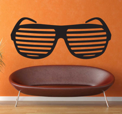Sticker décoratif lunettes stylées en oferta