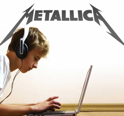 Autocollant mural logo Metallica características