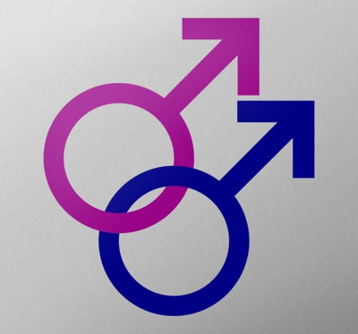 Sticker gay symboles masculin