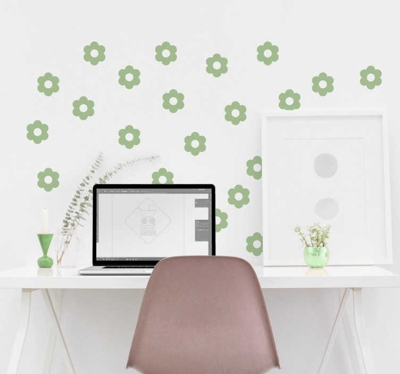 Lot de stickers fleurs