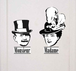 Sticker toilettes chapeau haut de forme en oferta