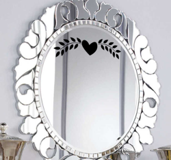 Sticker miroir coeur en oferta