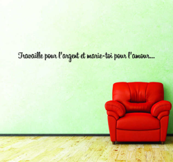 Sticker travail argent amour en oferta